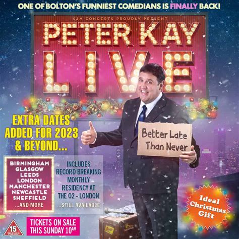 peter kay 2023 dates